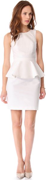 Shoshanna Alexa Peplum Dress - Lyst