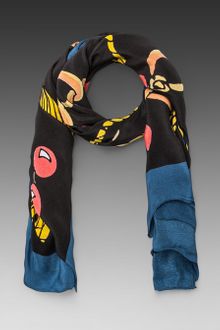 Sonia By Sonia Rykiel Square Scarf in Black - Lyst