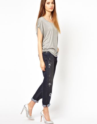 Unconditional Circle Neck Drape T-Shirt - Lyst