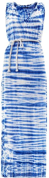 Velvet Tiedye Maxi Dress - Lyst