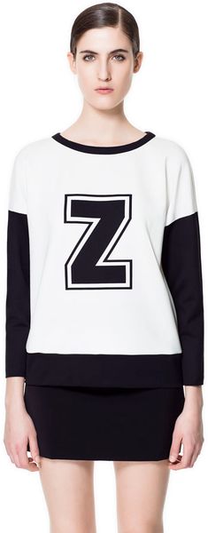 Zara Sweatshirt  - Lyst