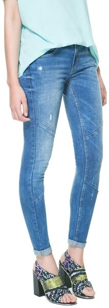 Zara Five Pocket Skinny Trousers - Lyst