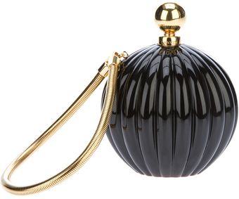 Lanvin Enameled Box Clutch - Lyst