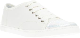 Lanvin Shiny Toe Plimsoll - Lyst