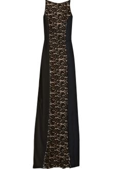 Nina Ricci Charmeuse and Crepepaneled Lace Gown - Lyst
