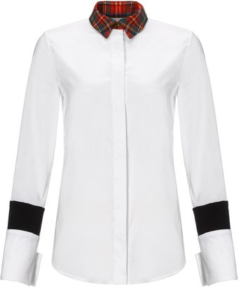 Preen Tartan Collar Shirt - Lyst