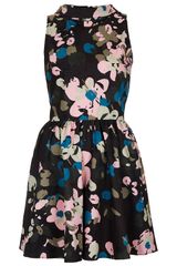 Topshop Roll Collar Dress By Love