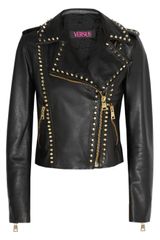 Versus  Studded Leather Biker Jacket