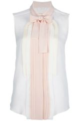 Chloé Sleeveless Pleated Blouse