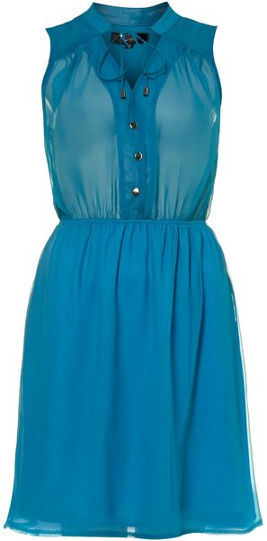 Cutie Sleeveless Shirt Dress - Lyst