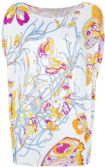 Emilio Pucci Butterfly Print Shirt - Lyst