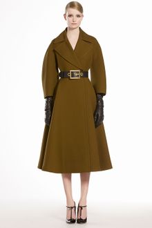 Gucci Wool Silk Oversized Coat - Lyst
