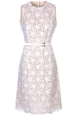 Michael Kors Flared Eyelet Dress