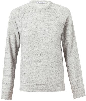 T By Alexander Wang Jersey Sweatshirt - Lyst