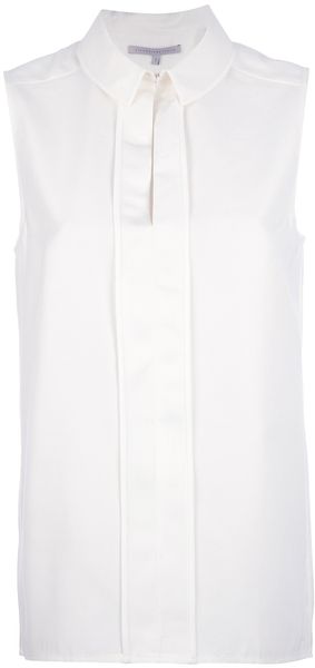 Victoria Beckham Sleeveless Shirt - Lyst