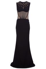Alexander McQueen Bee Studded Evening Gown