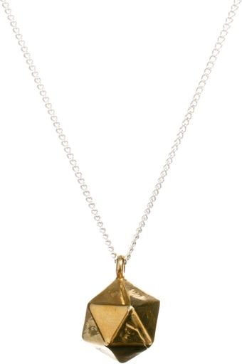 Asos  Icosahedron Necklace  - Lyst