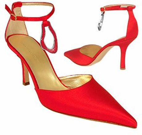 red evening shoes uk