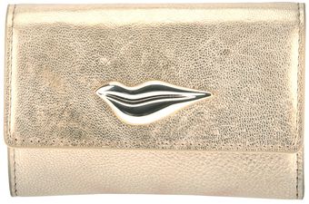 Diane Von Furstenberg Metallic Card Case - Lyst