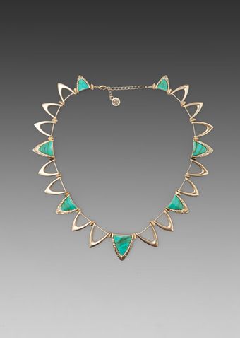 House Of Harlow Goddess Trinity Collar Necklace in Metallic Gold - Lyst