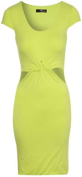 Jane Norman Knot Front Cap Sleeve Dress - Lyst