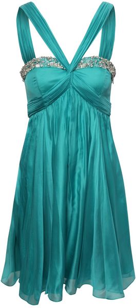 Jane Norman Silk Embellished Prom Dress - Lyst