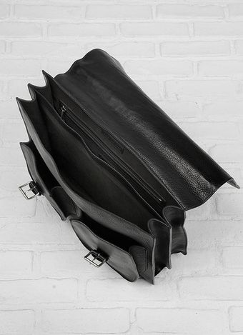 John Varvatos Double Pocket Brief Case - Lyst