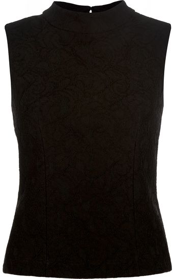 Victoria Beckham Lace Shell Top - Lyst