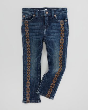 7 For All Mankind Spring Night Straight Leg Jeans - Lyst