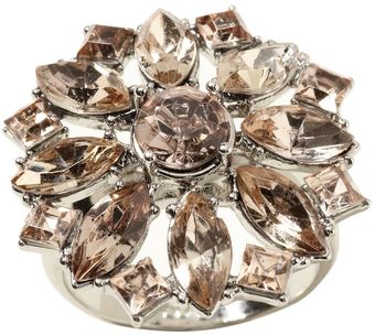 Banana Republic Sparkle Flower Ring - Lyst