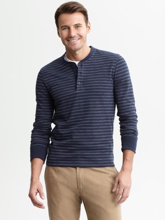 Banana Republic Feeder Stripe Henley - Lyst