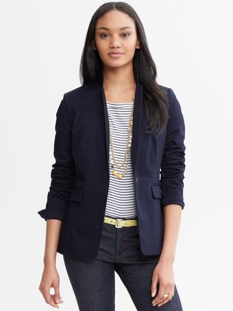Banana Republic Sateen Blazer - Lyst