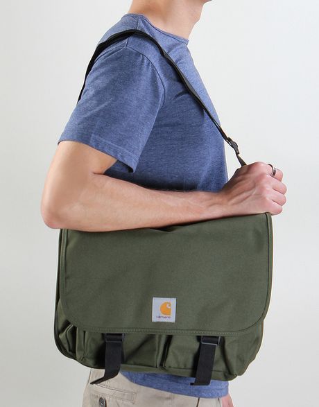 Carhartt Street Lightweight Messenger Bag in Green for Men ( morass) | Lyst