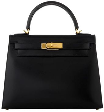 Hermes Black Box Kelly with Gold - Lyst