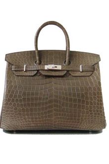 Hermes Small Gris Elephant Matte Alligator Birkin with Palladium - Lyst
