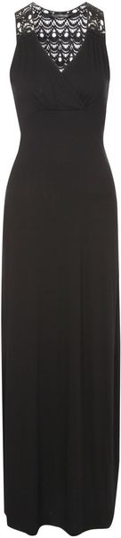 Jane Norman Crochet Back Maxi Dress - Lyst