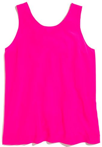 Madewell Silk Bowback Tank - Lyst