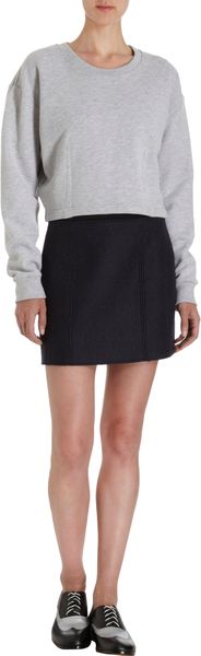 Maison Martin Margiela Cropped Sweatshirt - Lyst