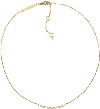 Michael Kors Pave Bar Necklace - Lyst