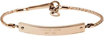 Michael Kors Logoplate Bracelet - Lyst