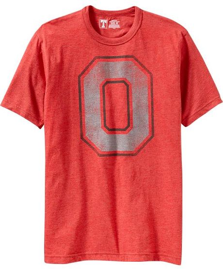 Old Navy College Team Tees in Red for Men (ohio state)