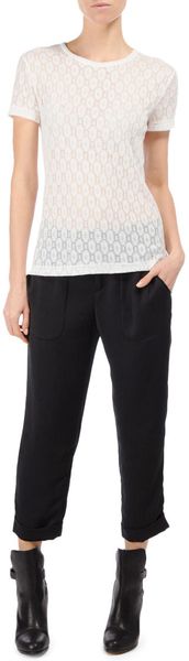 Rag & Bone Jacquard Crewneck Tee - Lyst