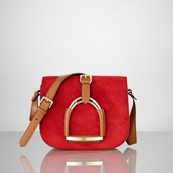 Ralph Lauren Stirrup Flap Shoulder Bag - Lyst