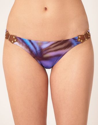 Vix Hipster Bikini Bottom with Leather Detail - Lyst