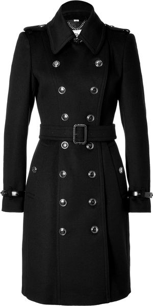 Burberry Wool Cashmere Duncannon Coat - Lyst