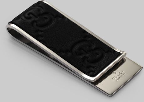 black gucci money clip