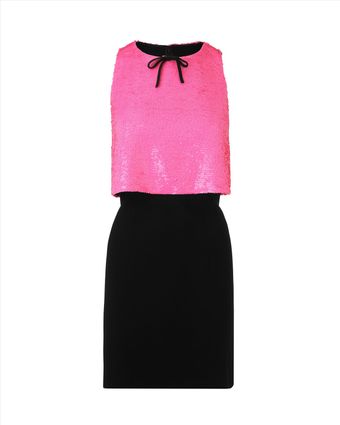 Jaeger Sequin Layer Dress - Lyst