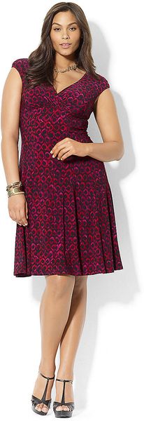 Lauren by Ralph Lauren Paneled Printed Dress - Lyst