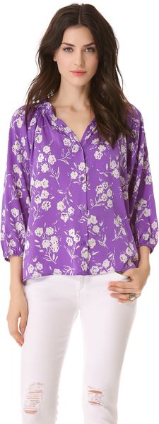 Tucker Classic Blouse - Lyst