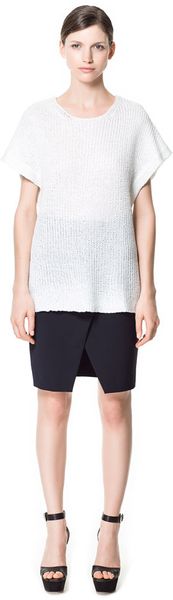 Zara Short Sleeve Top - Lyst